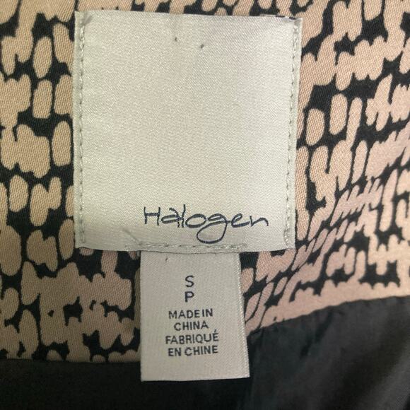 Halogen Petite Size S Open-Front Asymmetrical Blazer Jacket with Zipper Pockets - Picture 3 of 5